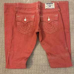 True Religion Red Jeans